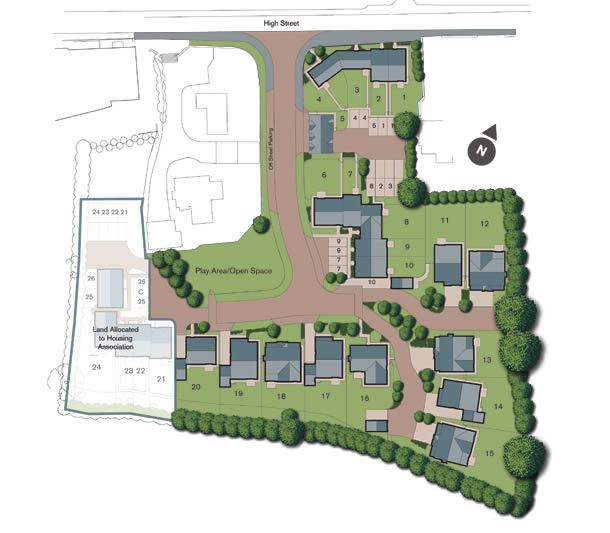 The Squirrels - Site Plan